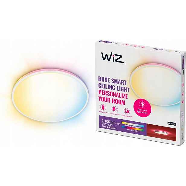 Stropní Svítidlo Led Stropní Svítidlo na omítku 21W Bílá Rgb Bílá Smart WiFi WiZ