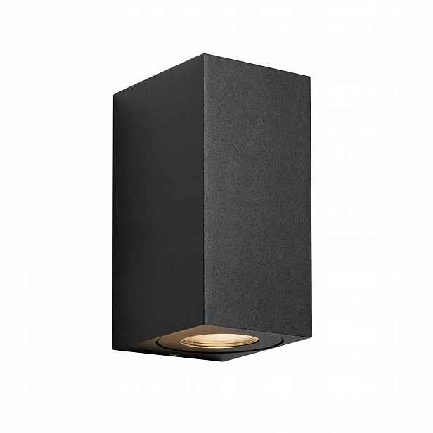 Nástěnná nástěnná lampa Černá 2xGU10 IP44 Fasáda Canto Nordlux