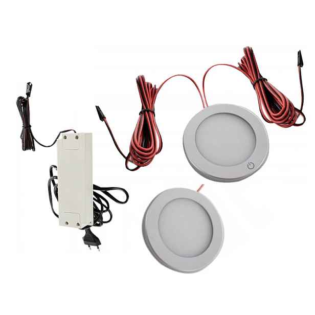 Sada Led podskříňkové lampy na dotyk napájecí adaptér
