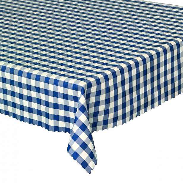 Ubrus odolný proti skvrnám na stůl Greta XL Kratka Modrá Granátová 130x180 cm