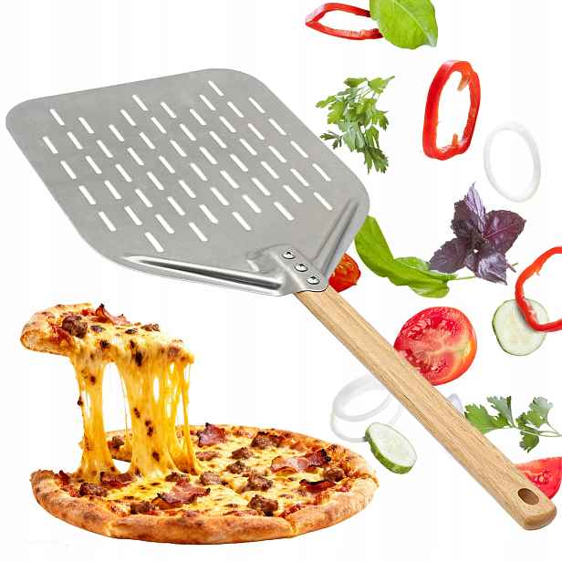 Lopata Na Pizzu Perforovaná lopata profesionální podnos 30X40CM