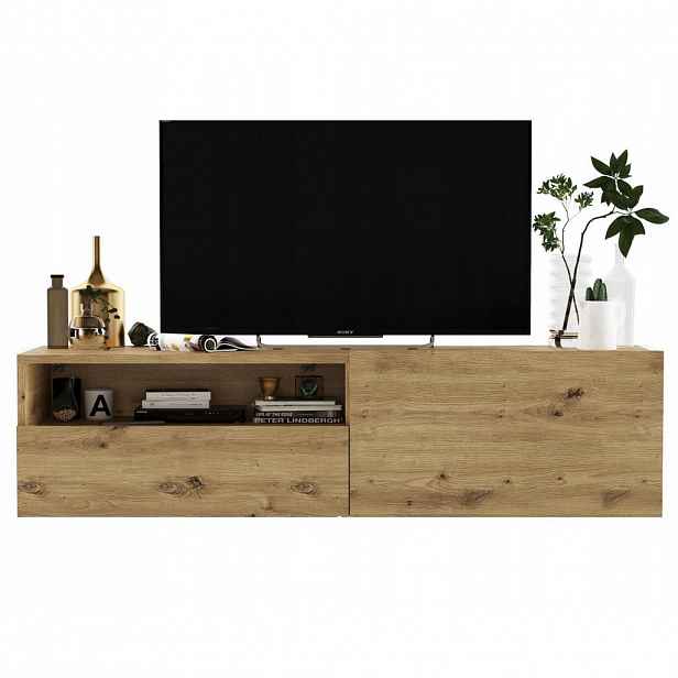Meble Lindner TV stolek Enjoy Dub Artisan 120 cm se zásuvkou