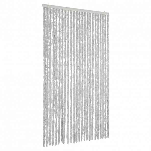 vidaXL Závěs proti hmyzu šedý 100 x 200 cm žinylka