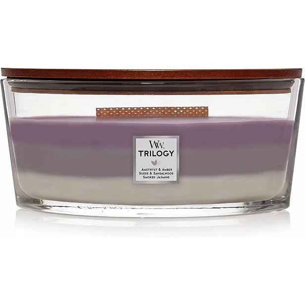 Vonná svíčka sójová elipsa Amethyst Sky Woodwick 453 g