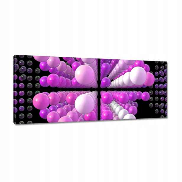 Obrazy 100x40 Fialový Matrix