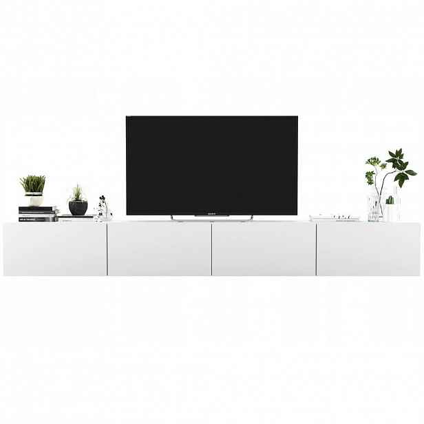 Meble Lindner SADA 2 TV stolků Enjoy Bílá mat 240 cm
