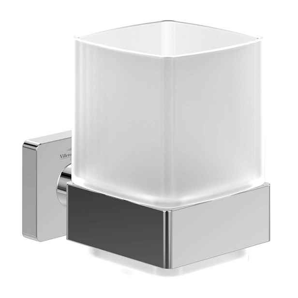 Villeroy & Boch Elements Striking - Držák kartáčků a pasty, sklo/chrom TVA15201900061