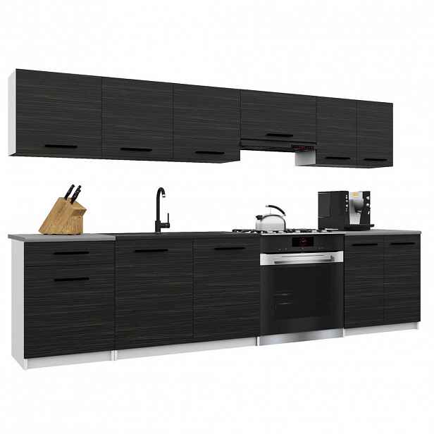 B BELINI GROUP KUCHYŇSKÁ LINKA Italia 2 240 cm, s pracovními deskami, Eben