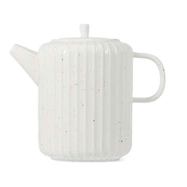 Bílá konvice na čaj z kostního porcelánu 540 ml Ora Gloss – Salt&Pepper