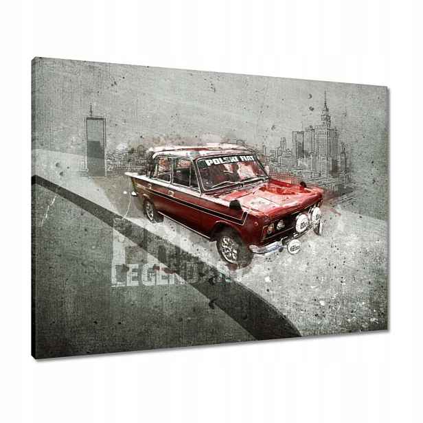 Obrazy 80x60 Červený Velký Fiat 125p