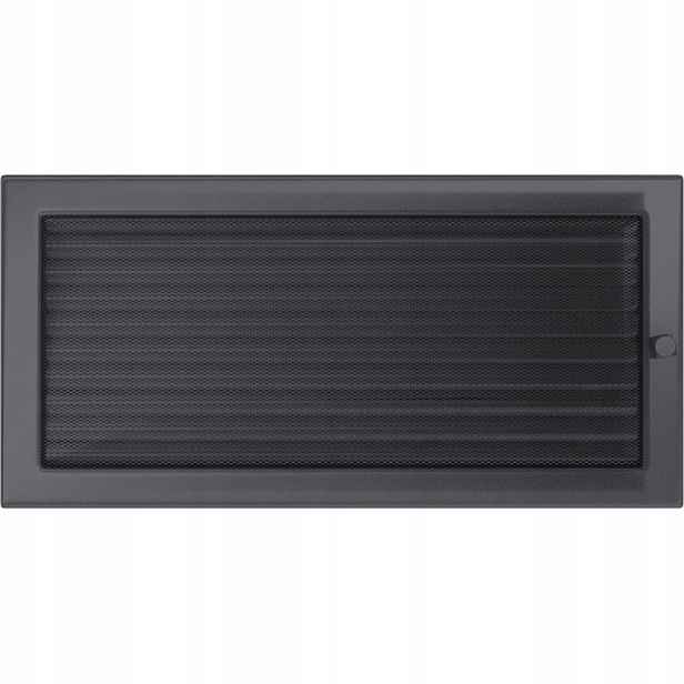Ventilační mřížka 22x45 grafitová s žaluzií