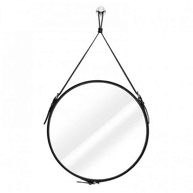 Zrcadlo závěsné ESHA černá průměr 50 cm