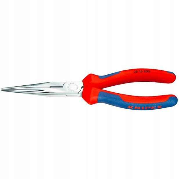 Knipex kleště půlkulaté dlouhé čelisti s ostřím chrom 200mm 2615200
