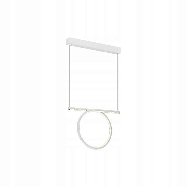 Bílé závěsné svítidlo s Led kruhem 20W 3000K Loop ML520 Eko-light