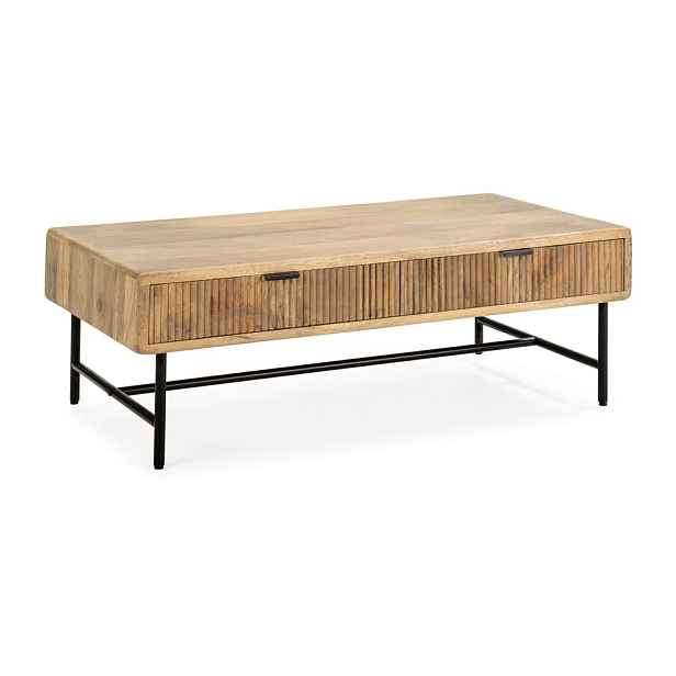 Konferenční stolek z mangového dřeva v přírodní barvě 60x120 cm Mundra – MOME