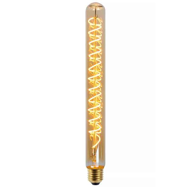 Led žárovka retro stmívatelná jantarová trubka teplá barva 4.9W E27 Lucide