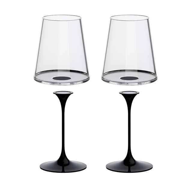 Sada 2 sklenice na červené víno + 2 stopky Trebonn SplitGlass Barva: černá