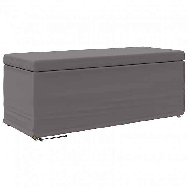 vidaXL Stolička Šedá 101 x 41 x 40 cm Umělá kůže a inženýrské dřevo