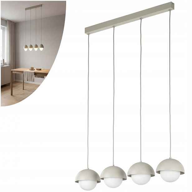 Závěsná stropní lampa Zwis Béžová 4xG9 Moderní kov Bono Tk Lighting