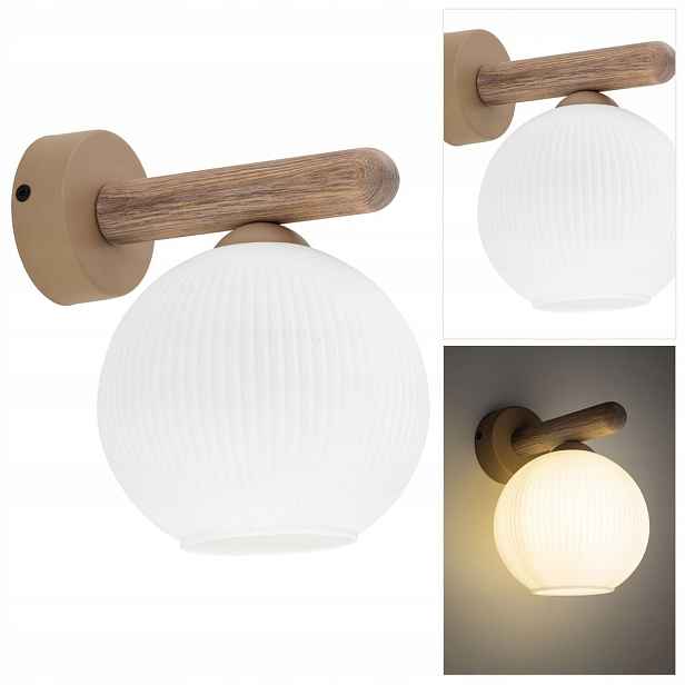 Bílé nástěnné svítidlo Virlo v klasickém stylu, osvětlení chodby Tk Lighting
