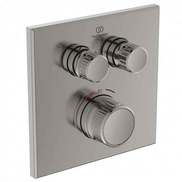 Ideal Standard CeraTherm Navigo - Termostatická sprchová baterie pod omítku pro 2 spotřebiče, Silver Storm A7302GN