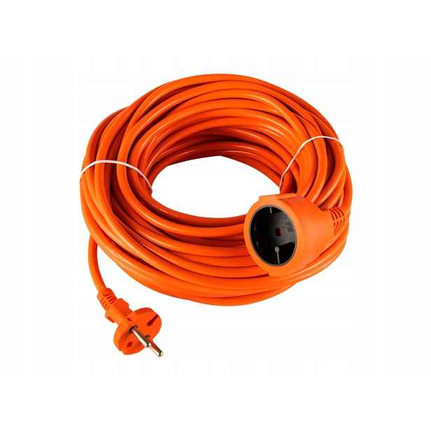 Prodlužovací Kabel 1 zásuvka 50 m oranžový 2x1,5 mm