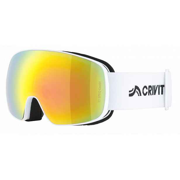 Crivit Dětské lyžařské a snowboardové brýle (hezké počasí / celoroční, bílá)