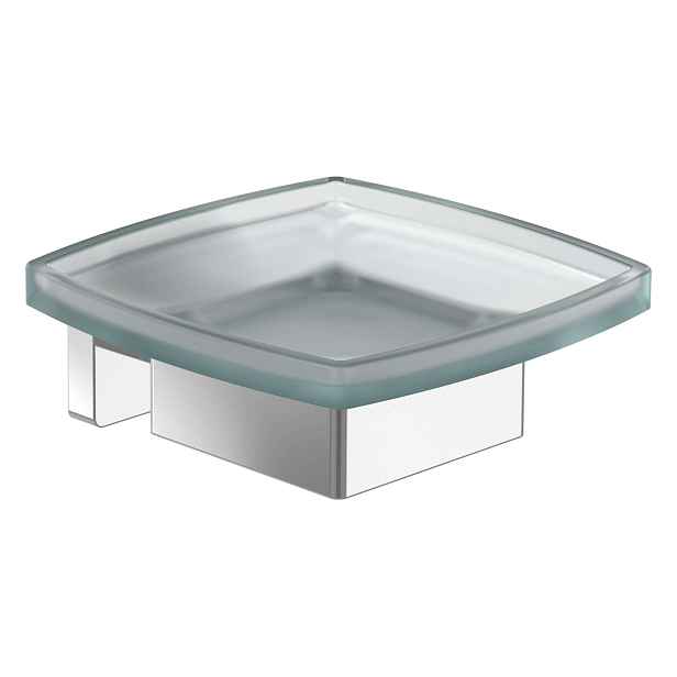 Villeroy & Boch Elements Striking - Mýdlenka s držákem, sklo/chrom TVA15202000061