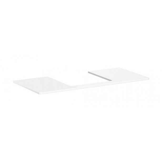Deska pod umyvadlo Hansgrohe Xelu Q 118x1,6x55 cm bílá lesklá 54096050