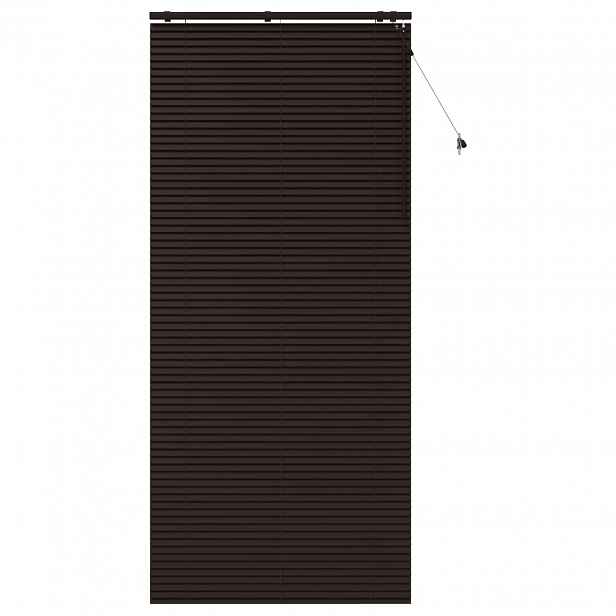 vidaXL Venet školní žaluzie Tmavě hnědá 120 x 250 cm 35 mm