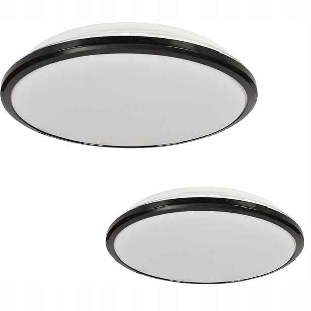 Milagro Terma Stropní Svítidlo Led 18W 1260lm kulatý bílý/černý IP44 4000K