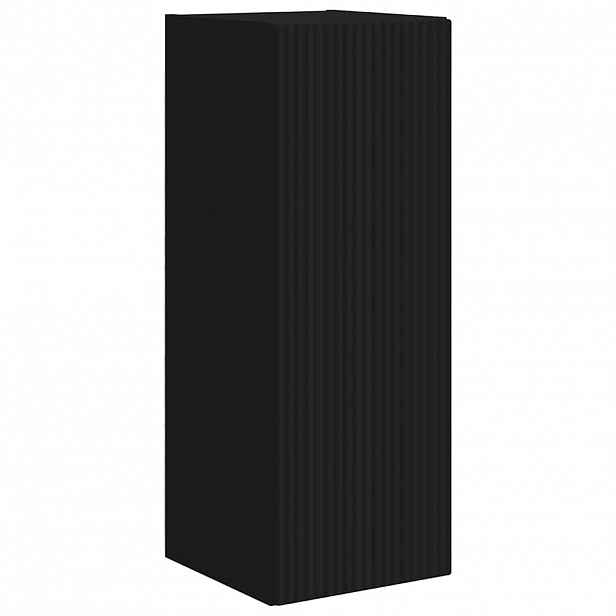 vidaXL TV wall cabinet 30 x 31 x 80 cm Černá Kompozitní dřevo