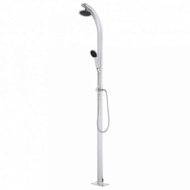 Zahradní sprcha 215 cm stříbrná