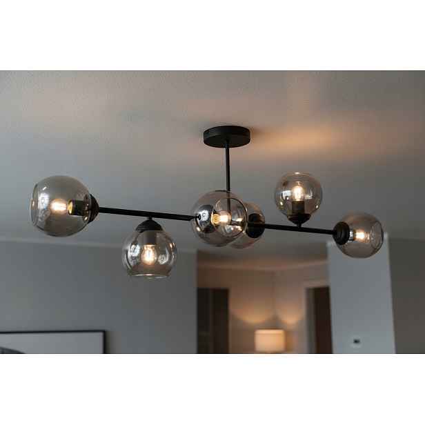 Euro-Lamp Stropní Svítidlo Bono 6 černá Kouřové stínidlo chrom 6X60W Výrobce