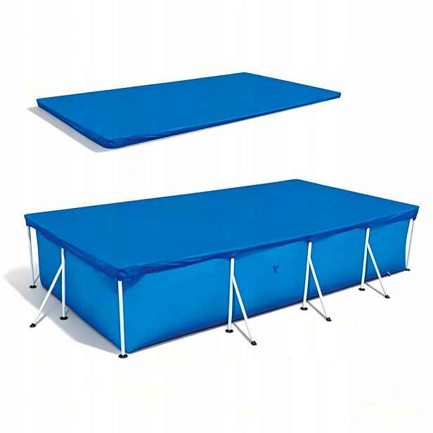 Krycí Plachta Na Bazén Obdélník 400X211 CM, Silný, Prachotěsný, Dešťový