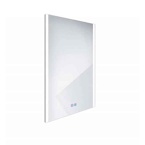 Nimco - Zrcadlo s LED osvětlením, 50x70 cm, dotykový senzor, hliník ZP 11001VX