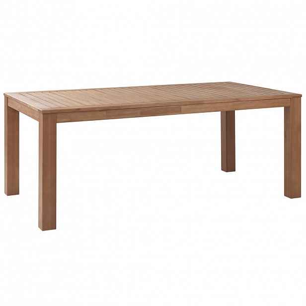 Beliani ZAHRADNÍ STŮL Eukalyptové dřevo světle hnědý 190/105 cm Monsano