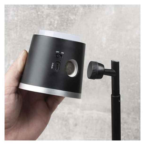 EMOS Nabíjecí stolní LED lampa Abbie černá