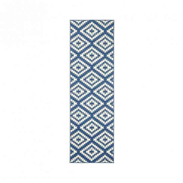 Modro-bílý běhoun Hanse Home Jenny, 80 x 300 cm