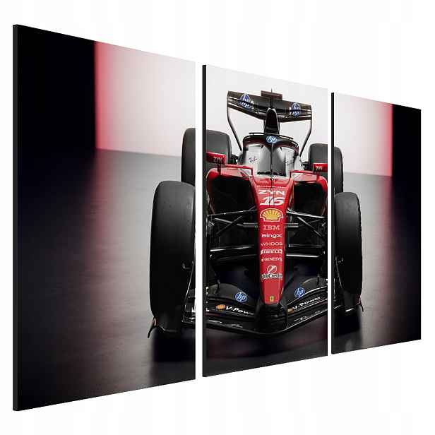 Obraz Charles Leclerc na zeď 3-dílný triptych formule 2026 40 x 90 cm