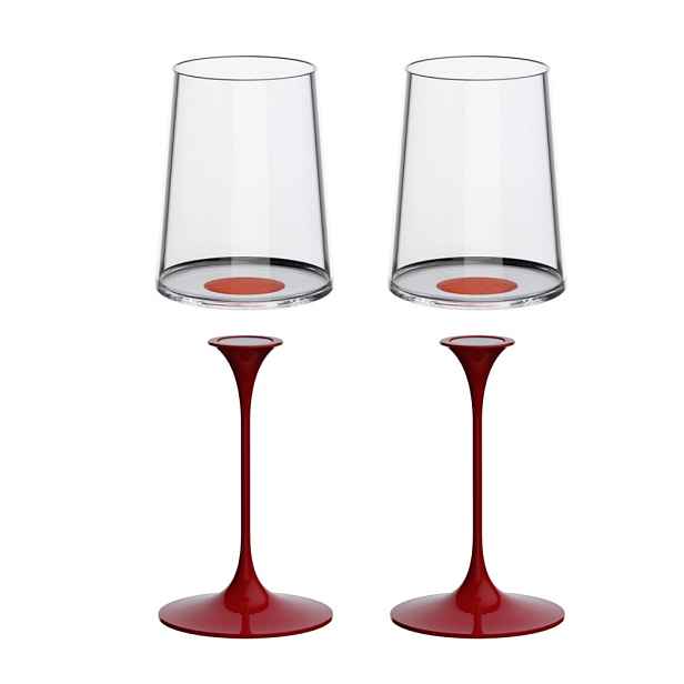 Sada 2 sklenice na bílé víno + 2 stopky Trebonn SplitGlass, 2 ks Barva: červená