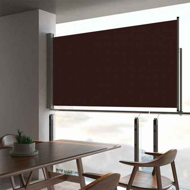 Zatahovací boční markýza 140x300 cm Dekorhome Hnědá