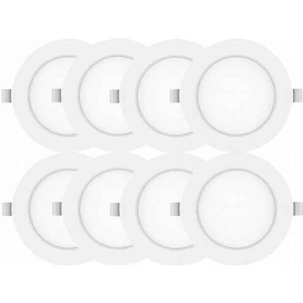 8x Lampička Panel Stropní Svítidlo Stropní Led 6W Objímka 3000K pro závěsný strop