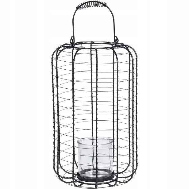 Lampion kovový Minimalistický stylový 37 cm