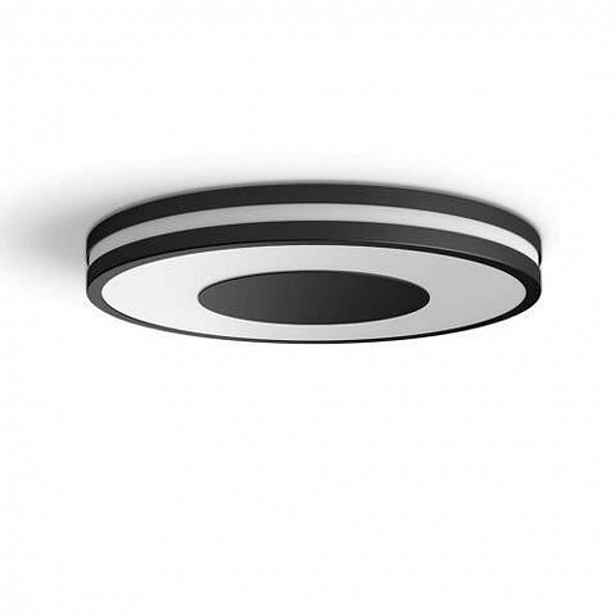 Philips Hue Being - Chytré stropní LED svítidlo, průměr 35 cm, s ovladačem, černá 929003055101