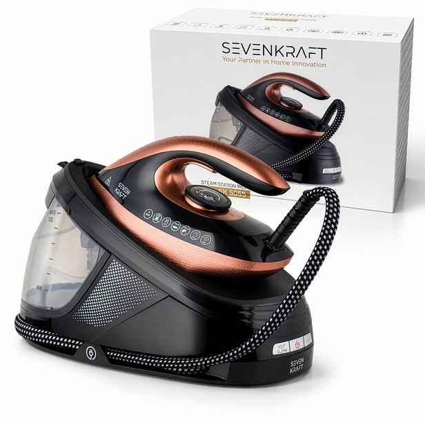 TEMU Parní stanice Parní generátor Žehlicí centrum Profesionální parní žehlička 3100W 8 bar Keramická žehlicí plocha 1,5L nádrž 600g/min pro košile