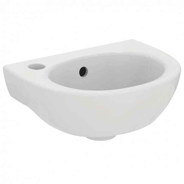 Ideal Standard Eurovit - Umývátko 35x26 cm, s přepadem, otvor pro baterii vlevo, bílá W330001