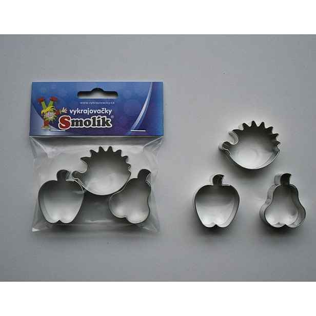 vykr. 0733 Ježek s ovocem, 3,4x4,3cm, sada-3ks