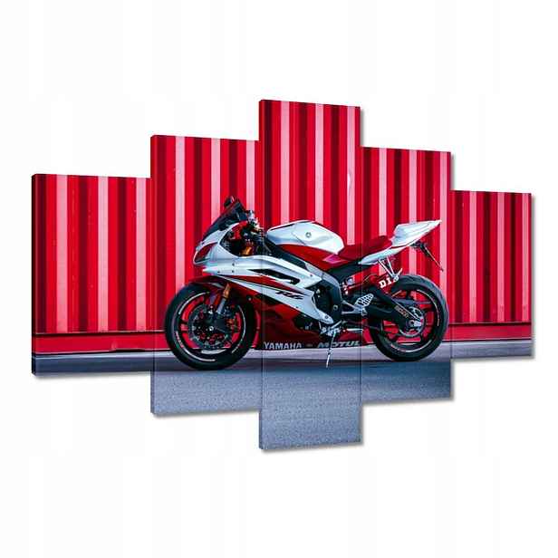 Obrazy 120x80 Bílo-červená Yamaha
