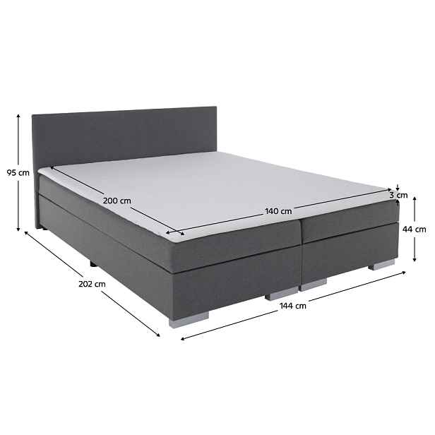 Boxspringová postel ADRIANA 4 Tempo Kondela
